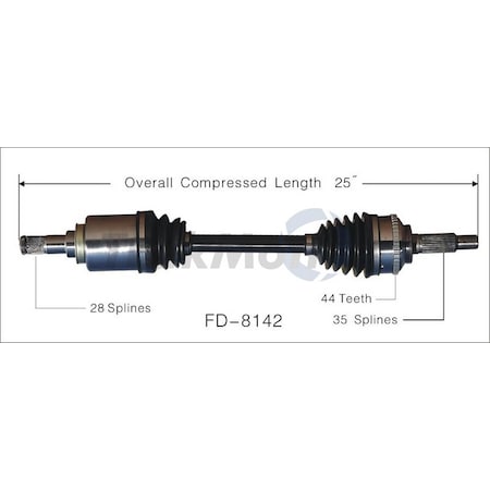 Surtrack Axle Cv Axle Shaft, Fd-8142 FD-8142
